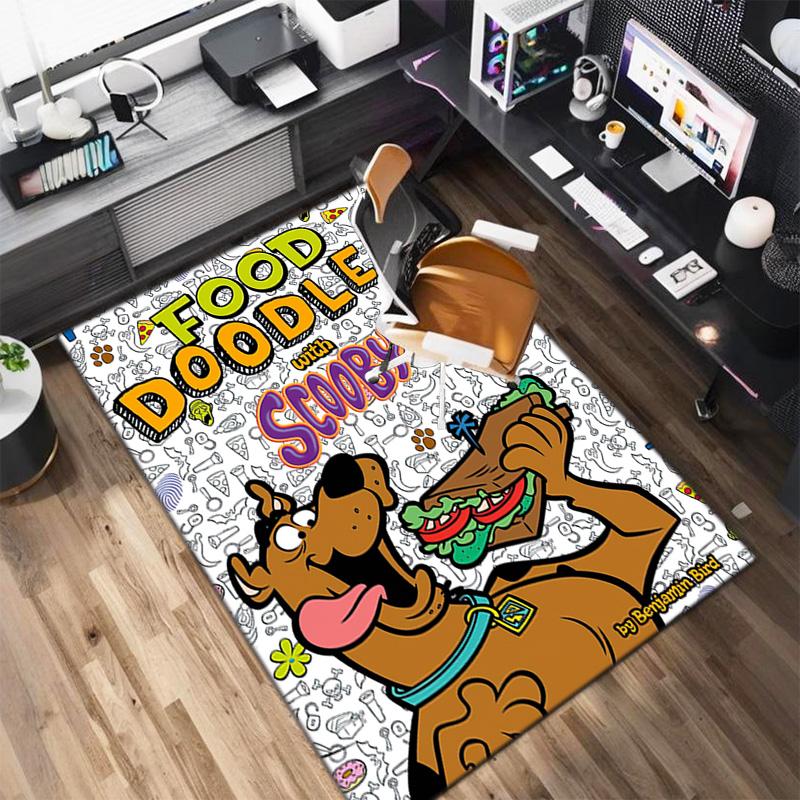 Halloween cartoon comedy adventure movie Scooby-Doo carpet is suitable for living room and bedroom doormats office balcony decorative carpet V14