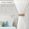 2Pcs Handwoven Curtain Holdback Vintage Curtain Holder Modern Curtain Tie Rope  Living Room