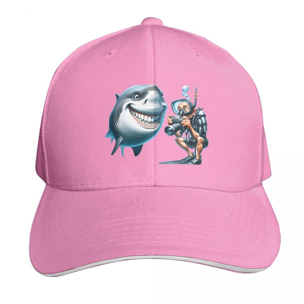 Great White Smile Say Cheese Baseball Cap Ball Cap Luxury Cap Winter hat sun caps Ladies Unisexs