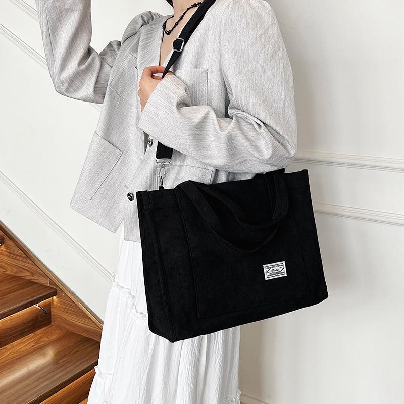 Женские сумки, вельветовые сумки через плечо, ручные сумки, новые сумки-тоут, модные сумки-мессенджеры, большая вместимость