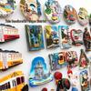 Hand-Painted Resin Magnetic Souvenir Stickers from Portugal