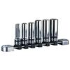 [KTC] Nepros 9.5mm (3/8 Inch) Deep Socket Set, 6-Piece NTB3L06A, Silver, Sizes 8, 10, 12, 13, 14, 17mm