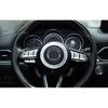 For Mazda 6 Atenza 2017-2018 Glossy Chrome Steering Wheel Horn Button Ring Trim