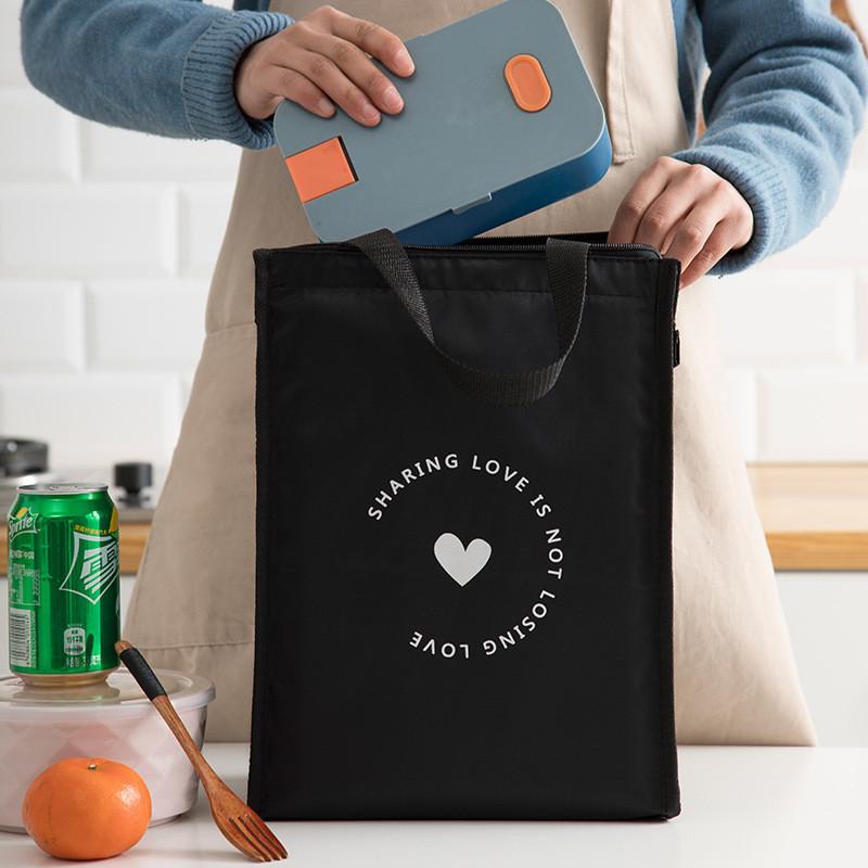 Large Capacity Insulated Lunch Tote With Thick Aluminum Foil For Cold And Heat
