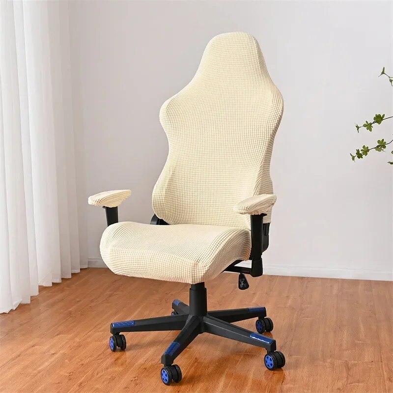 Polar Fleece Gaming Chair Cover Elastic Office Chair Cover Anti-Dirty Spandex Computer Armchair Seat Slipcovers Housse De Chaise