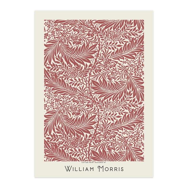 William Morris Världsberömd målning Konstaffisch Retro växt Blomma Canvasmålning för modernt hem Väggdekoration Väggmålning Bild