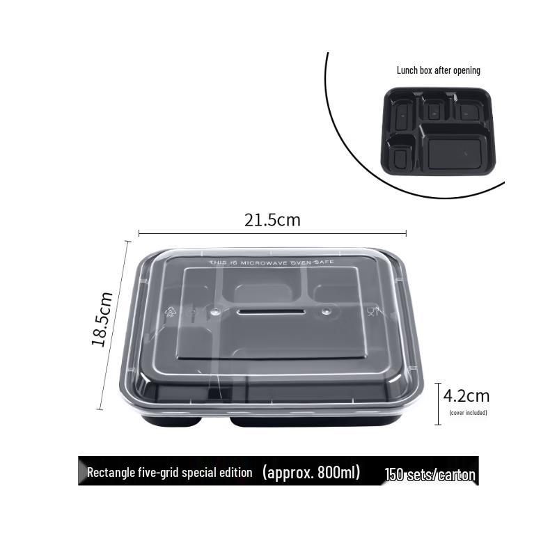Disposable Compartment Meal Boxes