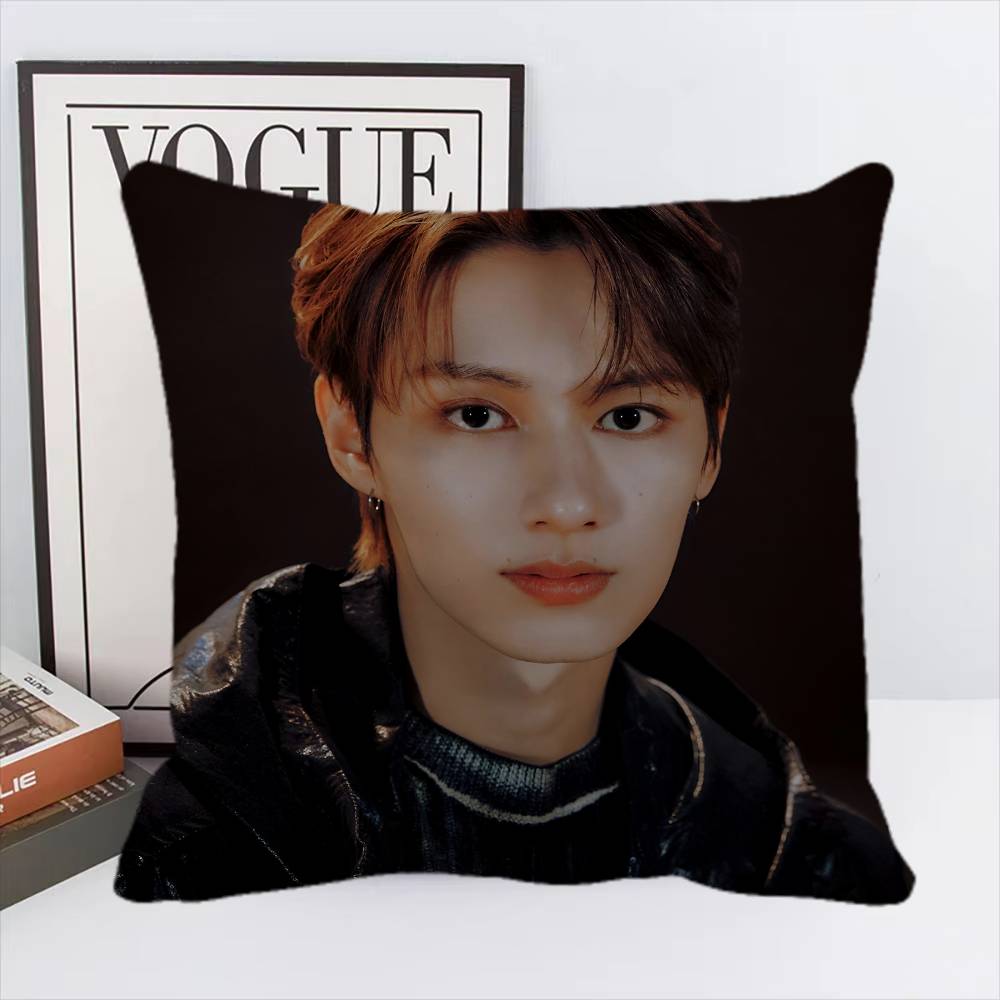 Junhui Wen Kpop Kissenbezug Quadratisches Kissen Schlafzimmer Sofa Freizeit Komfort Kissen Auto Heimdekoration