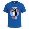 New noot noot pingu cotton graphic tees mens tshirt gift party novelty top tee