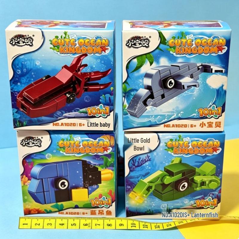 Small Fish Building Blocks Educational Toy for Kids