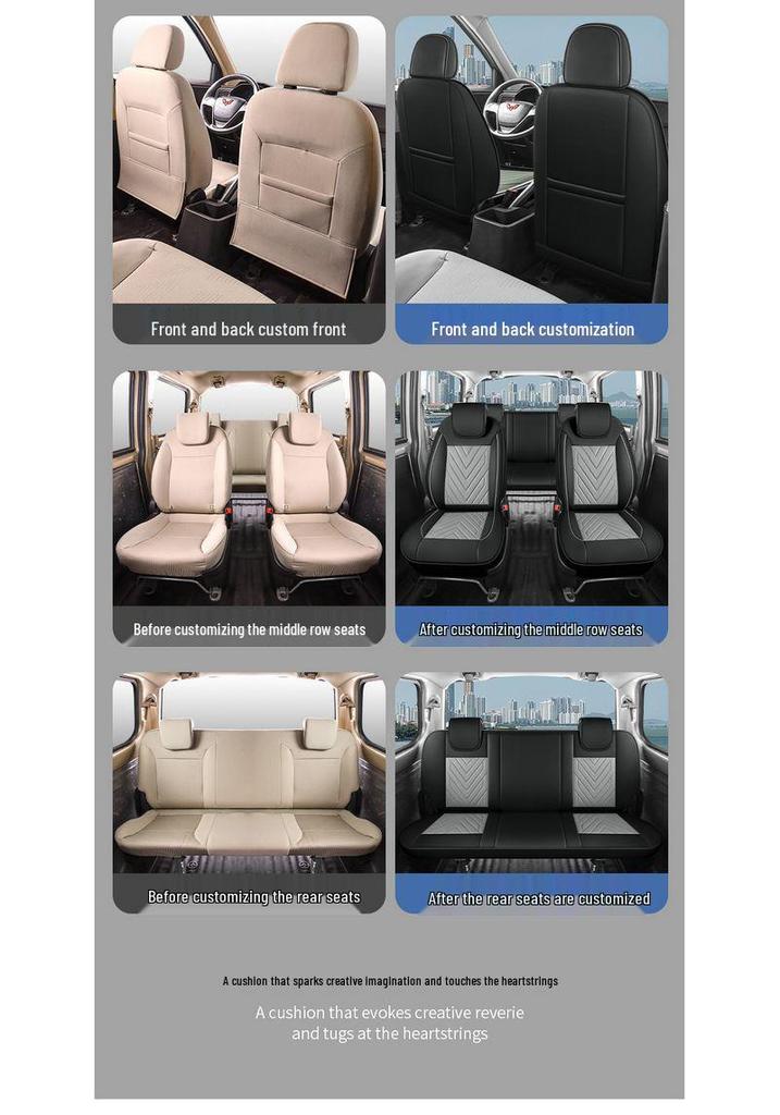 19-20 Wuling Hongguang PLUS Full Coverage Breathable Seat Covers for Seven-Seater