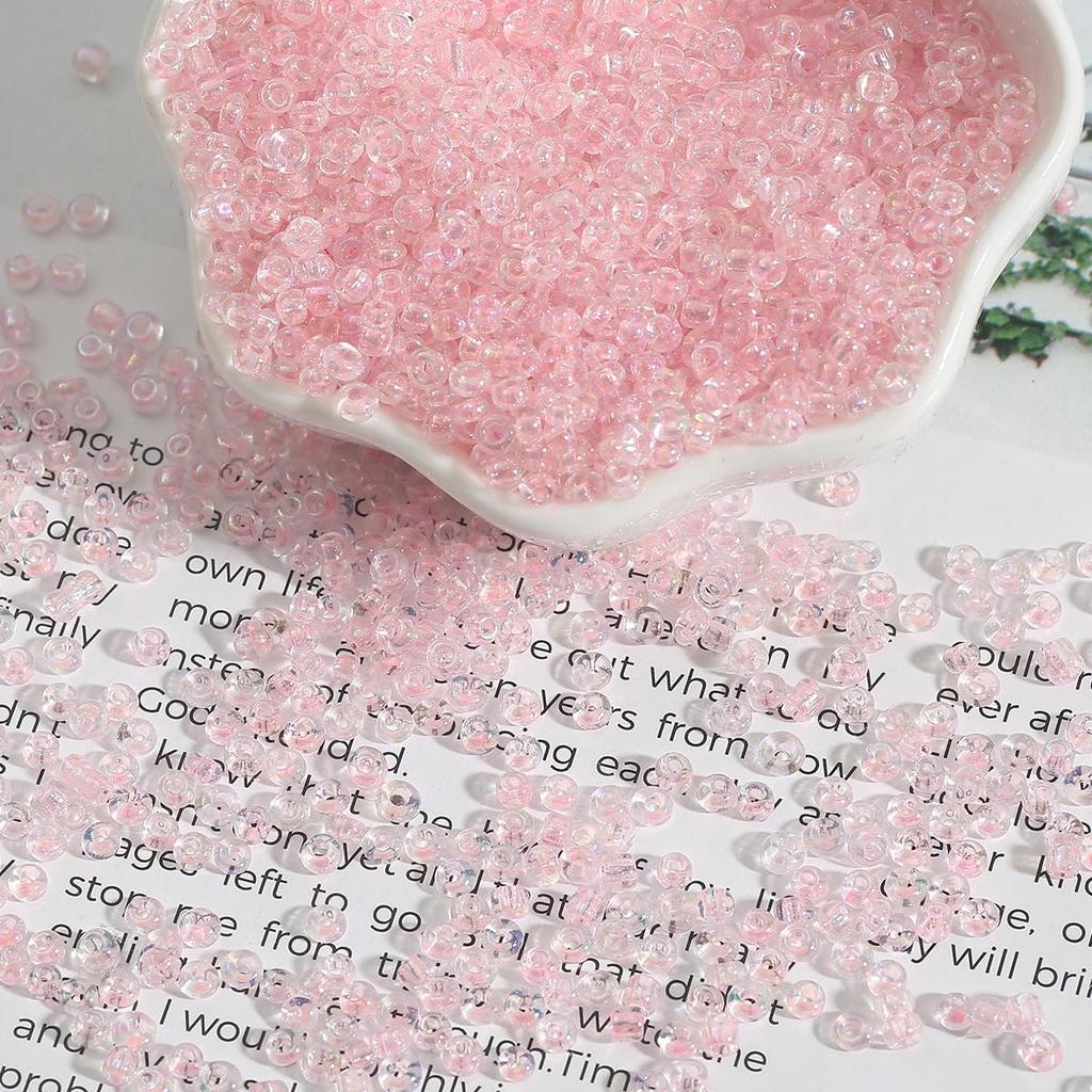 Mărgele colorate strălucitoare Mărgele din semințe de sticlă cehă Mărgele distanțatoare rotunde pentru realizarea de bijuterii Accesorii DIY