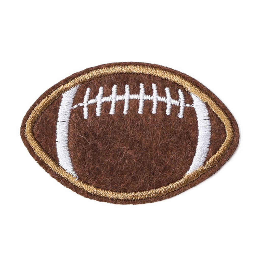 12 Pcs/Set Embroidered Patches Football Patches Iron On/Sew On Appliques Craft Supplies for Clothing Repair