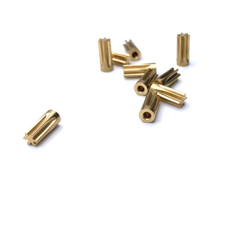 0,5M 6T Kobbertandhjul 1,18mm/1,98mm Hul Diameter Tykkelse 4mm/10mm (Halvt Gear) Gør-det-selv Model