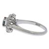 Anello Pt900Platino/zaffiro/diamante #6.2(Dimensione degli Stati Uniti) 5,1g Usato Donna