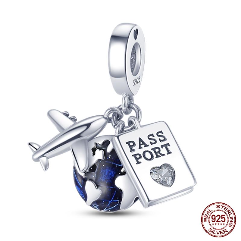 Fit Qikaola Original Bracelet Fashion Bee Astronaut Eiffel Tower Copper Charms Beads Fine Diy Birthday Jewelry For Women