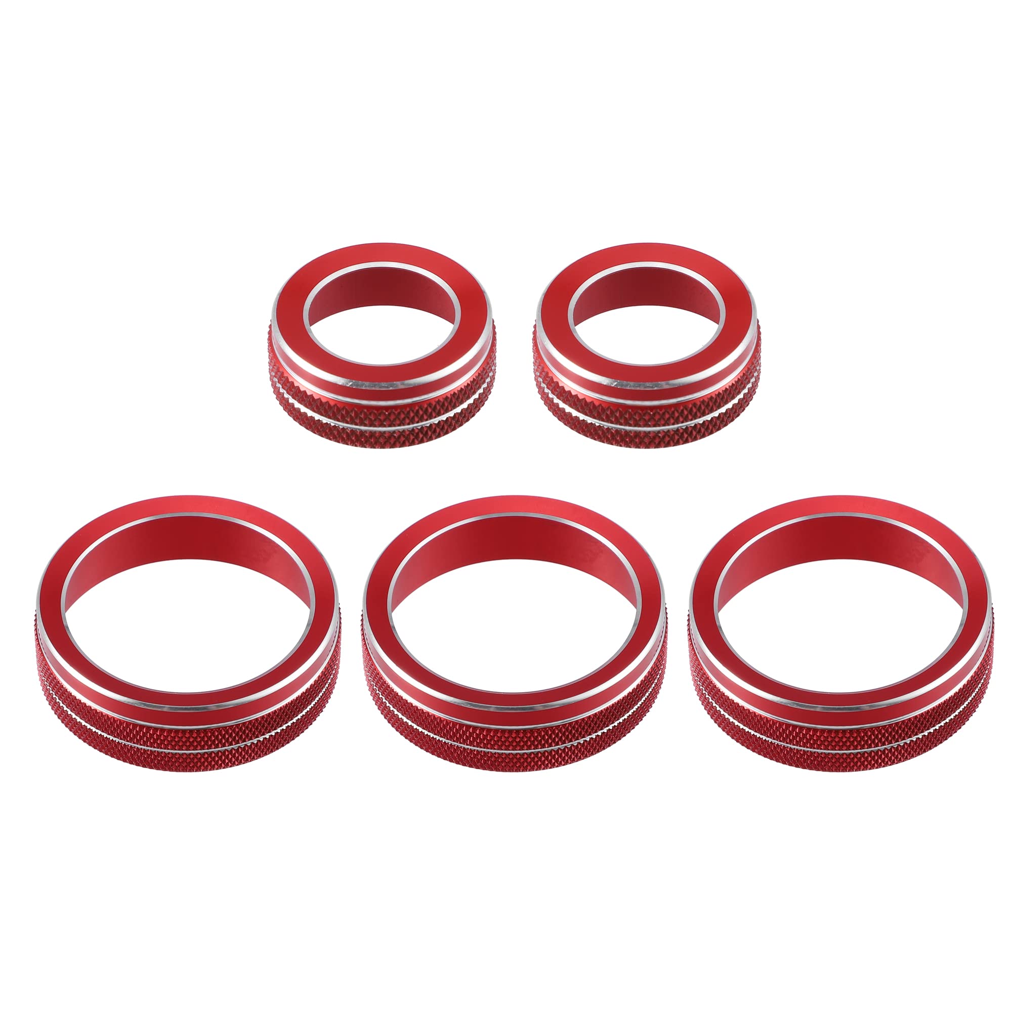 ACROPIX Front Car AC Media Tune Knob Covering Compatible with красный