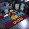 1PC Rug FC Ham United Crest Carpet, Chair Rug,Area Rug for Office Bedroom Living Rooms Bedroom, Doormat Decor Christmas Fan Gifts