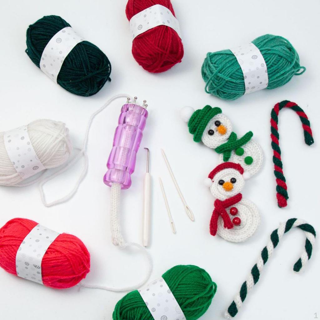 Braiding Tool Kit for Hand Knitting with Spool Loom and Crochet Hook