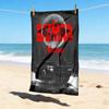 Custom Name Batman Night Stylish Digital Printing Beach Towel Quick‑Drying Absorbent Blanket for Beach Pool Gym Travel