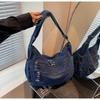 Denim Bag Women's Large-capacity New Summer Casual Shoulder Messenger Bag Niche Commuter Tote Bag