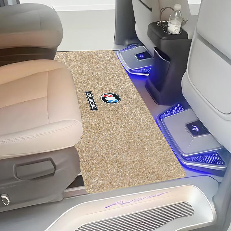 Buick GL8 Land Shang Middle Row Carpet Floor Mats - Custom Interior Wooden Foot Pads