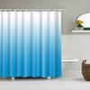 Gradient Bath Curtain For Home Decor Waterproof Shower Curtain With 12 Hooks Bathroom Curtain Bathroom Decor Cortina