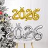 2026 Crown Number Foil Balloons for New Year Eve Party Decoration Supplies Navidad Christmas 2025 Photo Props Gifts