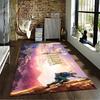 Cedar Climbing Warrior Printed Flannel Carpet Non-Slip Suitable for Bedroom, Living Room, and Children's Room Decoration