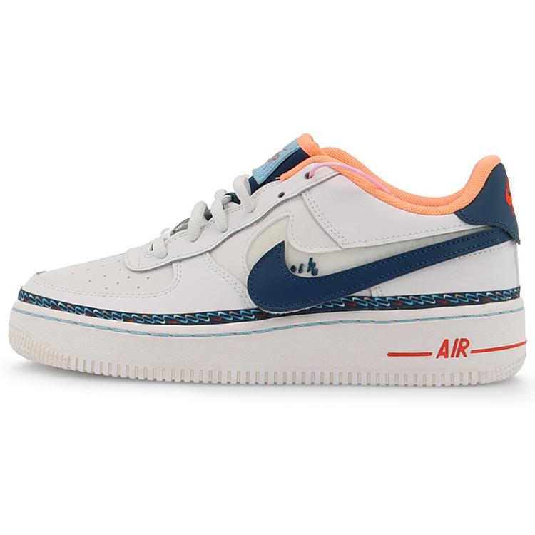 

New Nike Air Force 1 Low Swoosh Chain GS CK9708-100 38.5