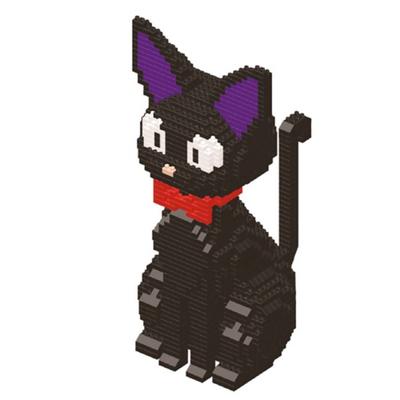 BABU BIG Black Cat Large Nanoblock 8806, Mixed Colors, Korean Popular Toys