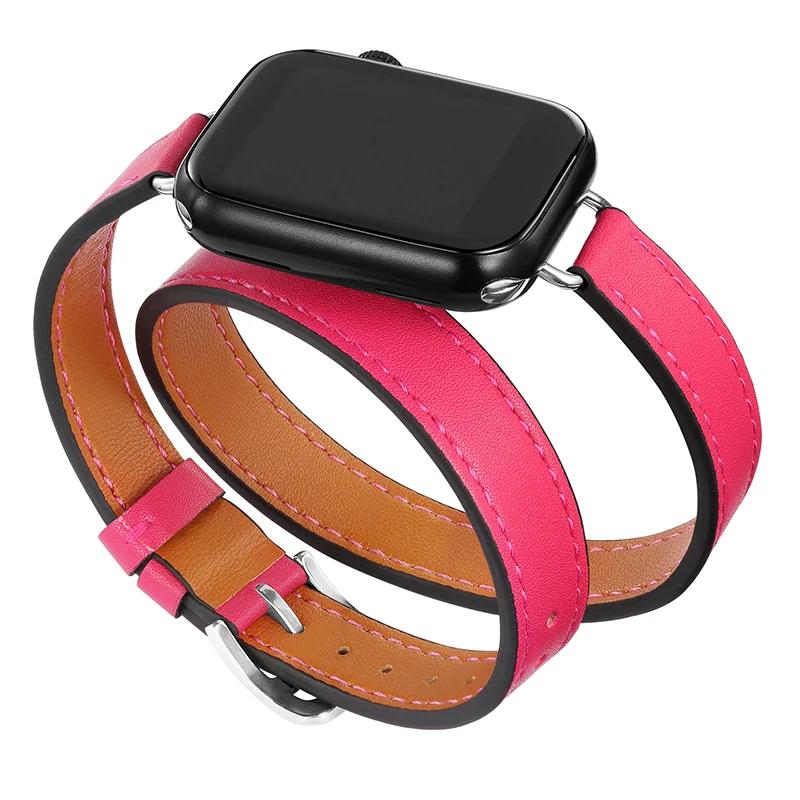 Leather Strap for Apple Watch Band 46/42mm 49mm 45mm 41mm 40mm 44mm Correa For IWatch Series 10 9 8 7 6 SE 5 4 Ultra 2 Bracelet