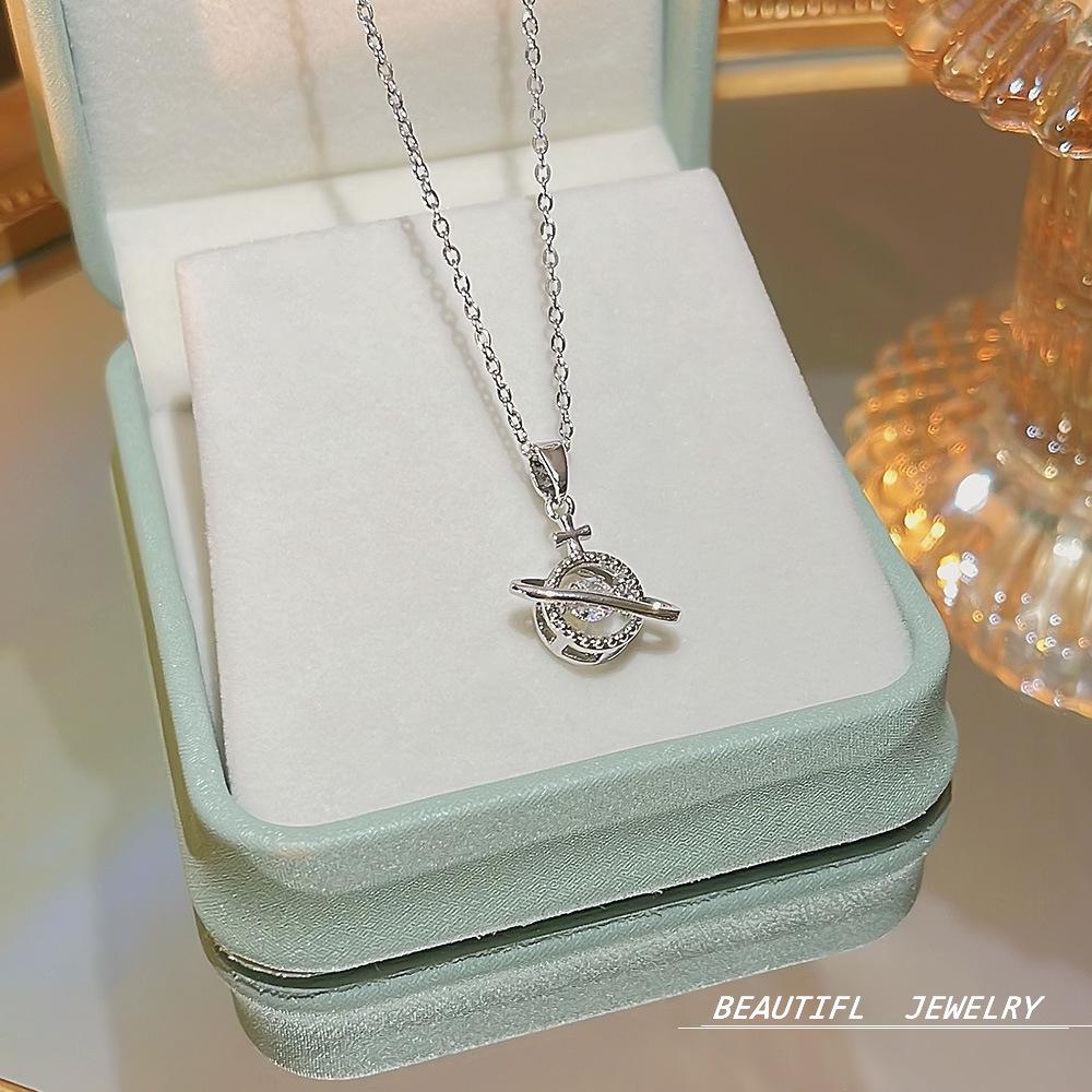 Korea's Best-Selling Clavicle Pendant Necklace - Super Fairy Titanium Steel Jewelry for Women
