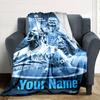 Haaland (31) Personalized Text Blanket Lightweight Customizable Blanket Soft & Cozy Great for Home Decor Office Couch Sofa Ideal for All Seasons