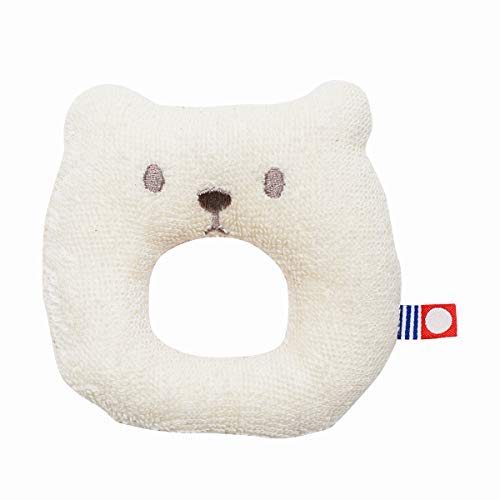 

Angel Imabari Towel Baby Squeezing Bear Rattle First Toy Made in Japan Baby Gift