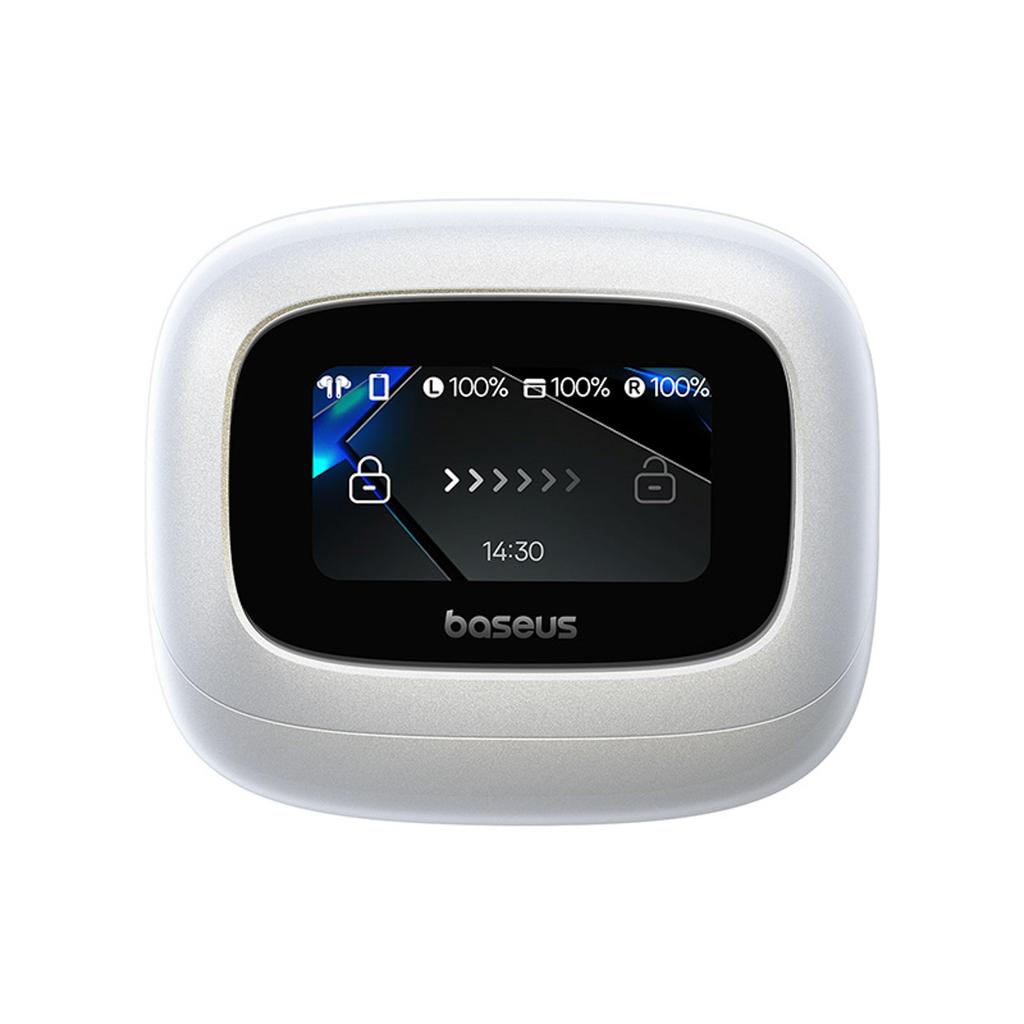 Słuchawki bezprzewodowe z ekranem Bowie M2s Ultra TWS - białe