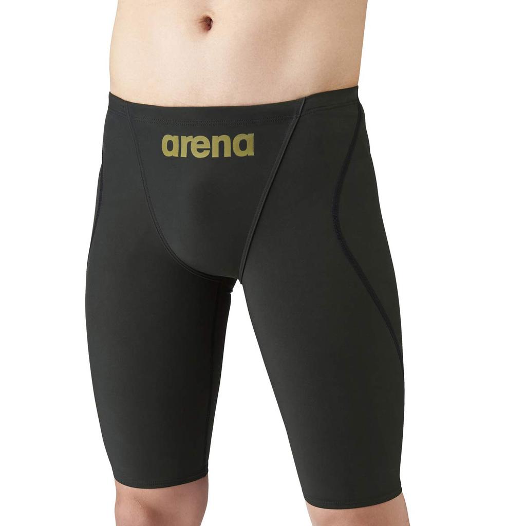 Arena Competitive Swimsuit for Men for Races Half Spats SS Size for Competitions Stretch Fabric [FINA Approved] [AQUAFORCE FUSION-Tri] ARN-1011M