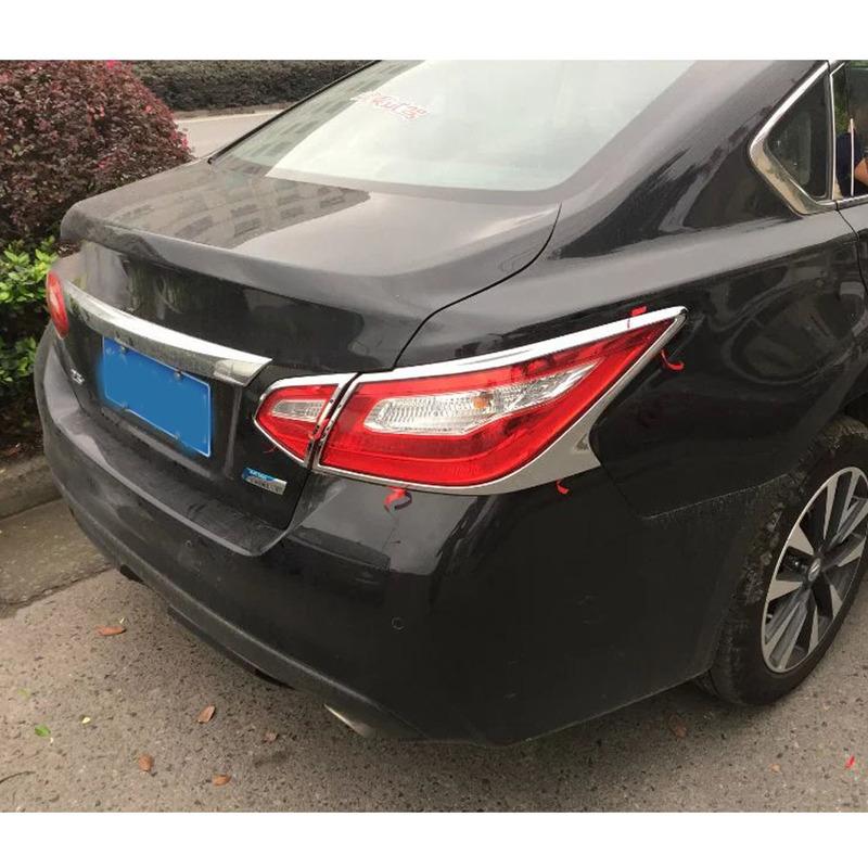 Car Styling Eyebrow ABS Chrome Cover Trim For Nissan Altima Teana 2013 2014 2015 2016 2017 2018 Back Tail Rear Light Lamp Frame