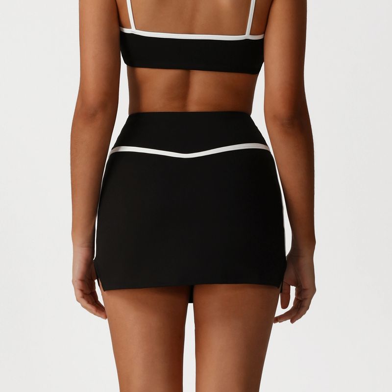 Foreign Trade New Sports Running Yoga Short Dress High Waist Buttock Lifting Fitness Quick-Drying Tennis Skirt Outdoor Sports Leisure Skirts
