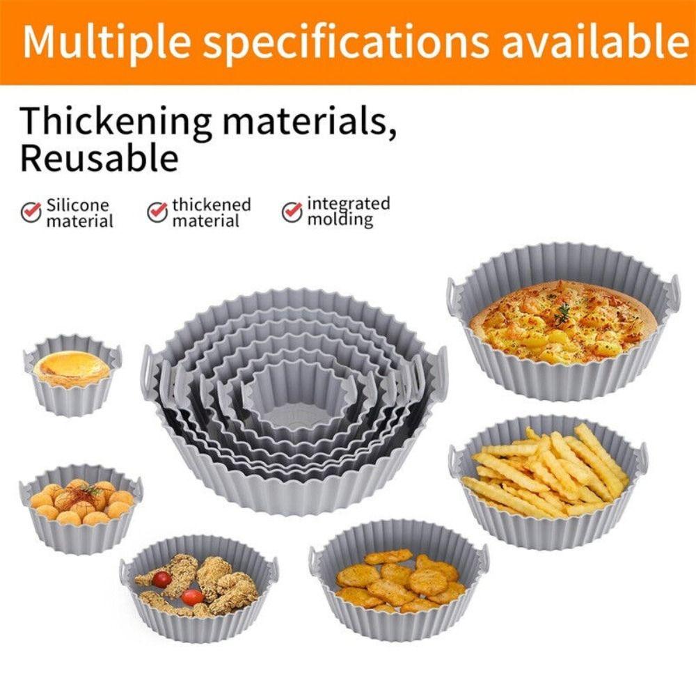6Pcs Pizza Plate Air Fryer Accessories Cake Mold Air Fryer Lined Basket