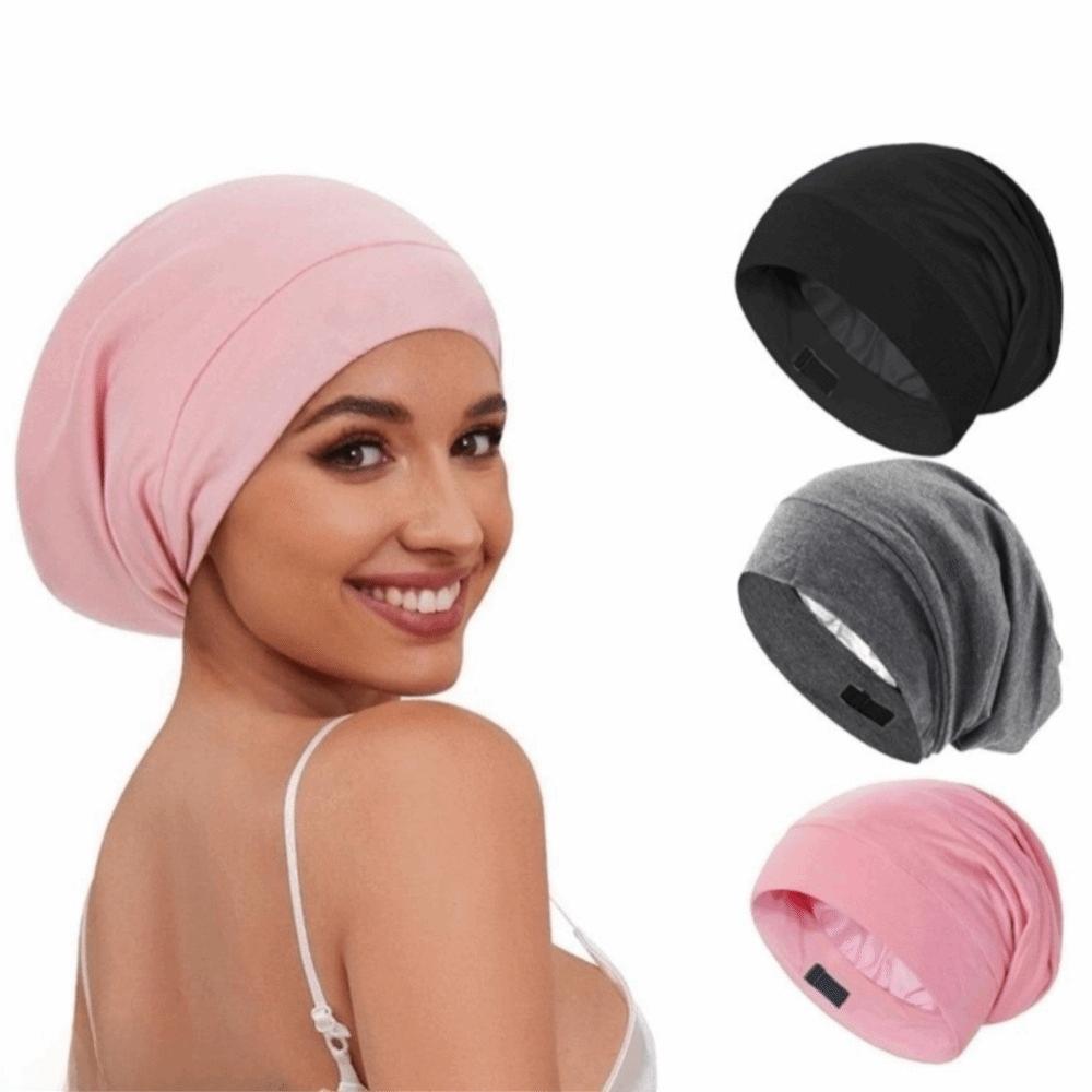 Adjustable Warm Nightcap Stretch Skull Hat Unisex Men's Beanie Caps Hair Protection