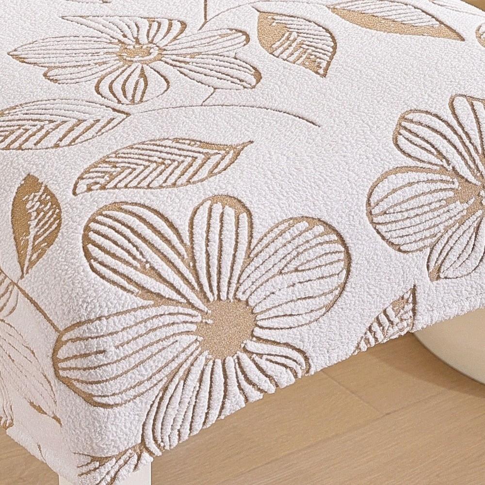 Elastic Stretch Jacquard Chair Cushion Cover Long Solid Color Seat Covers Polar Fleece Waterproof Chair Protectors Household