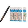 Mitsubishi Pencil Multifunction Pen Jetstream 4 & 1 Main Unit+Paper Packaging Refill SXR-80K, 4 C...