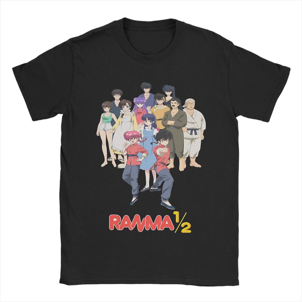 Men Women Fashion Genma panda Ranma 1-2 p-chan Tee T Shirt Pure Cotton T-shirts Clothing