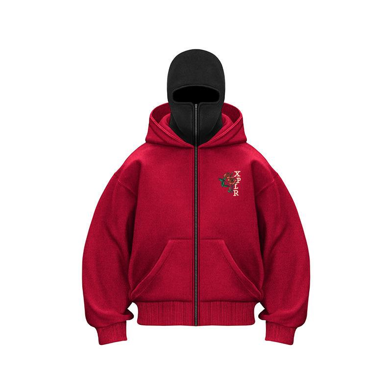 

Мужская толстовка с капюшоном XPLR Sam and Colby Grave, свободная куртка, толстовка с капюшоном Double Sporty с длинными рукавами L