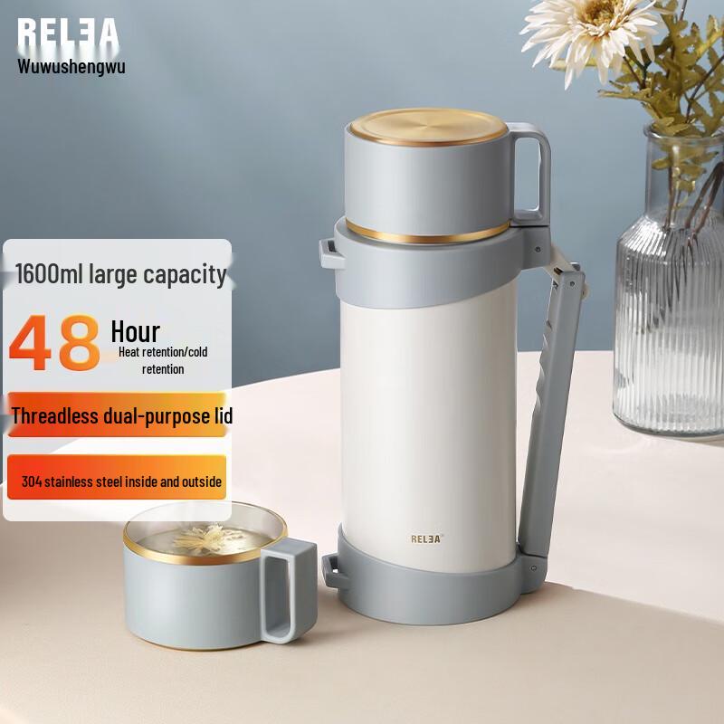 RELEA Large Capacity Outdoor Thermos Flask