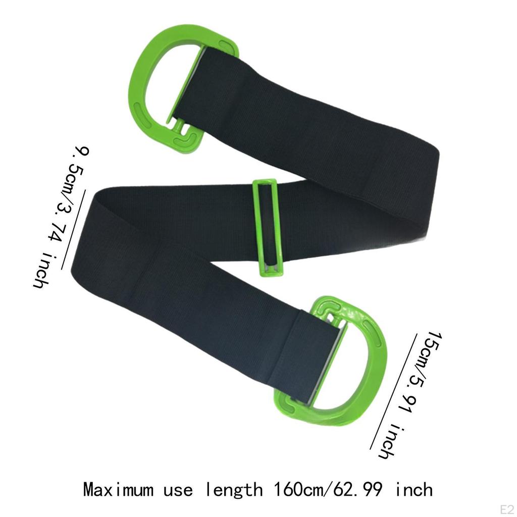 Adjustable Lifting Moving Strap Belt for Boxes Furniture House Green