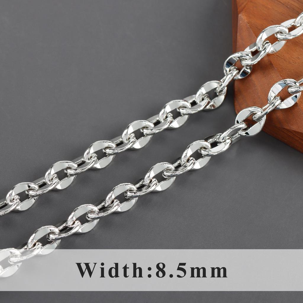 C219 1m/lot 18K Gold Rhodium Plated Copper Nickel Free DIY Jewelry Link Chain for Bracelet Necklace Making for Gift Wedding