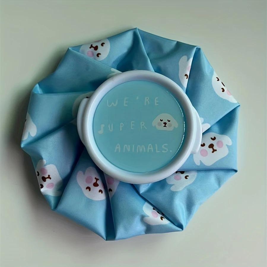 

1pc 11in Cartoon Cute Cooling Ice Pack, Hot And Cold Compress Therapy Bag, Sports Cooling Cloth Ice Pack