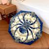 1 PC Automatic Folding Umbrella - Blue Spider Pattern, Portable & Foldable Design with 8 Ribs, Christmas Birthday Gifts